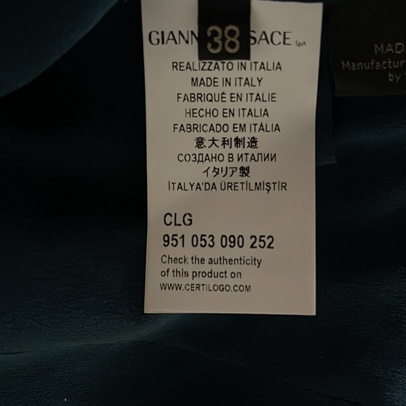 Versace double-buttoned mid-thigh length wool coat size 4 - Picture 14 of 16